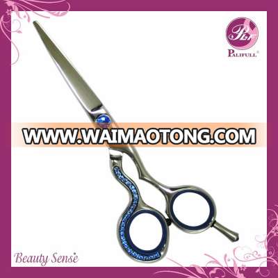 PLF-1DO57 Japanese 440C Stainless Steel Crystal Decoration Professional Hair Scissors