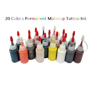 20 Colors Permanent Make-up Tattoo Ink