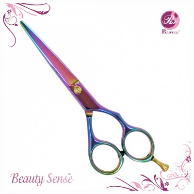 Rainbow Color Professional Barber Scissors (PLF-55NB)